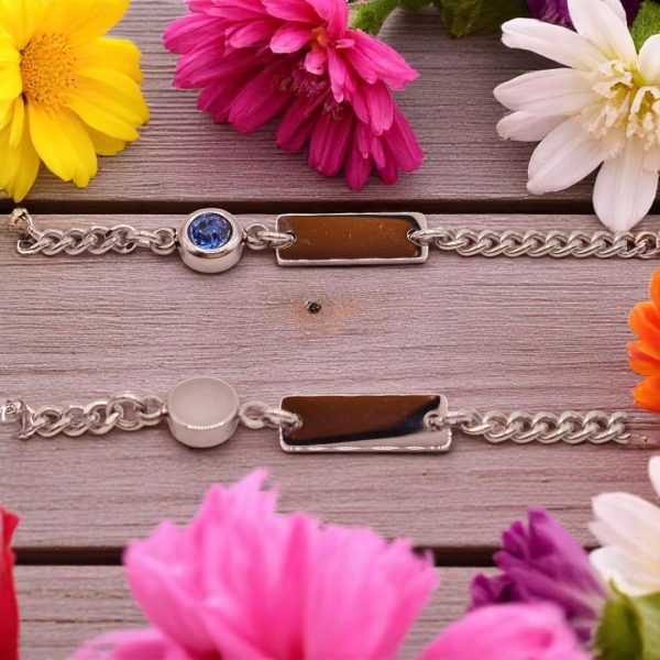 Bracelet - Gold Color and Birthstones - Image 2